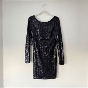 NWT Charlotte Russe black sequined dress
